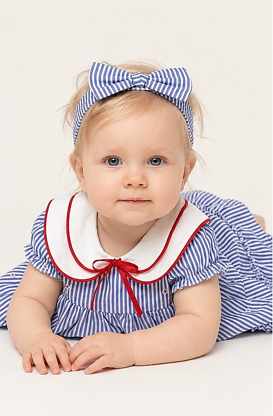 Petit Marin Yakalı  Elbise Set