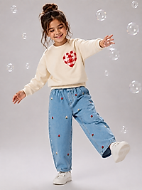 Berry Love Balloon Jean Takım 🍓🫧