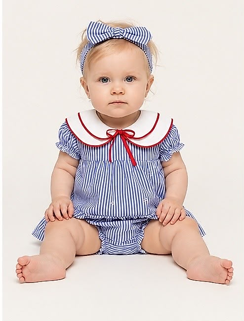 Petit Marin Yakalı  Elbise Set