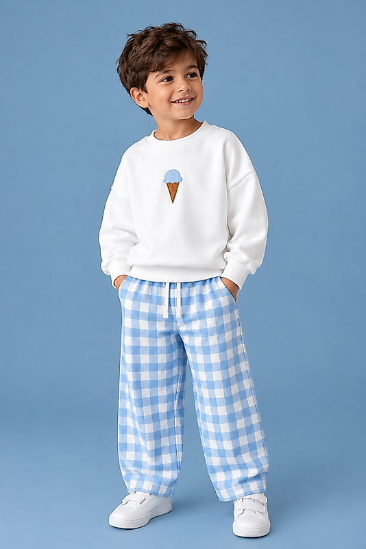 Blue Gelato Oversize Takım 🍦🩵